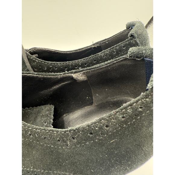 Tommy Hilfiger Black Suede Oxford Shoes, Sz 8M - Picture 4 of 8